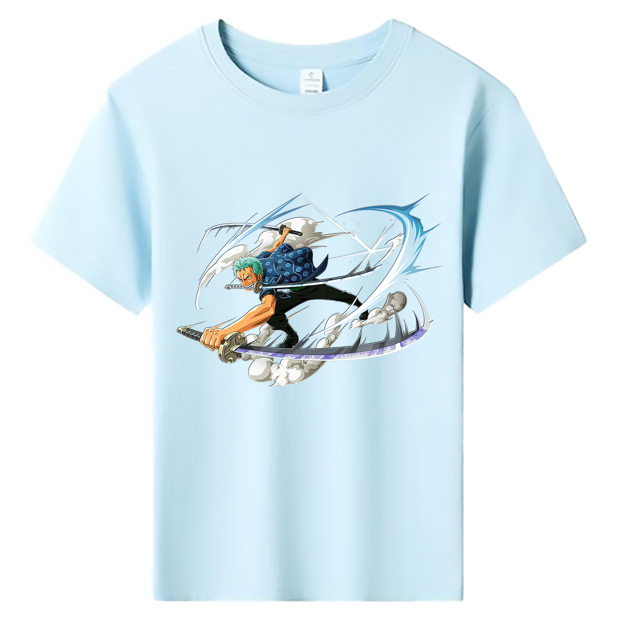ワンピース ロロノア・ゾロ ONE PIECE Roronoa Zoro 綿100％キッズTシャツ（フロントプリント）